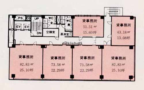 中央区南の新永ビル 平面1