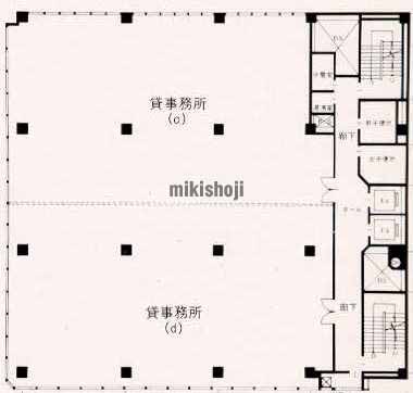 中央区南のグランドパークビル 平面1