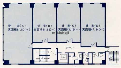 中央区南のアルファ西９丁目ビル 平面1