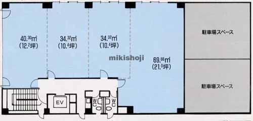 中央区北のアルファ北1条ビル 平面1