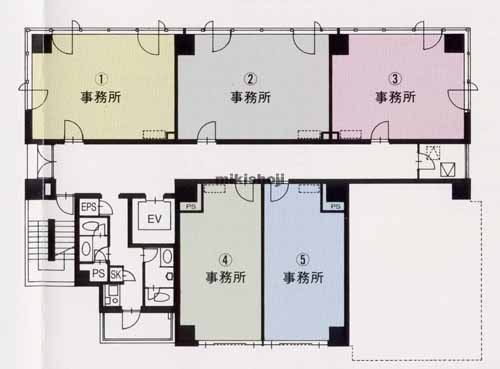 中央区北の北４条ビル 平面1