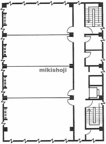 西区のヤマチビル 平面1