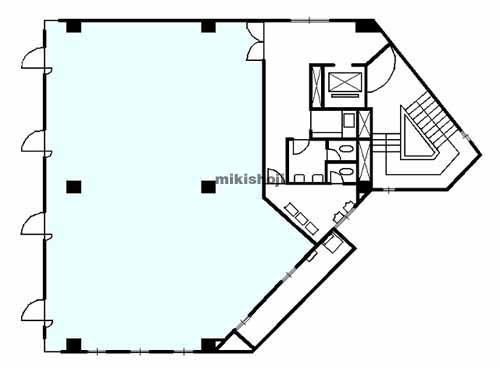 本町・花京院・錦町の銀杏坂ビル（第１０広瀬ビル） 平面1