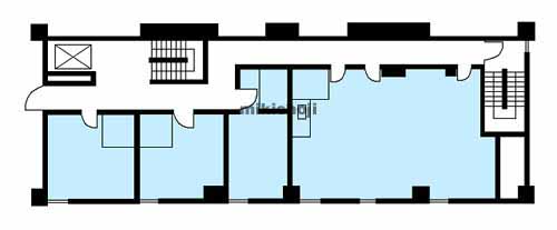 本町・花京院・錦町の第二志ら梅ビル 平面1