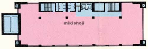 香澄町・十日町のハーモニー山形ビル 平面1