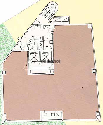 本町・花京院・錦町の及川パークビル 平面1