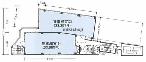 一番町のフライハイトビル 平面1