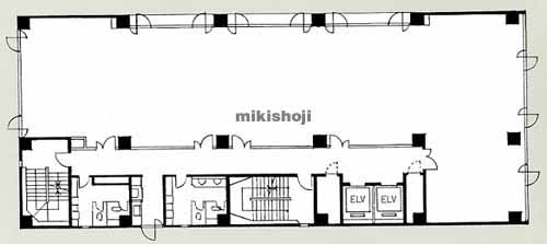 八戸市の八戸ウエストビル 平面1