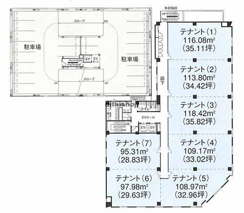 泉区の泉エクセルビル 平面1