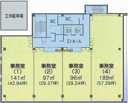 榴岡の仙台ＫＳビル 平面1