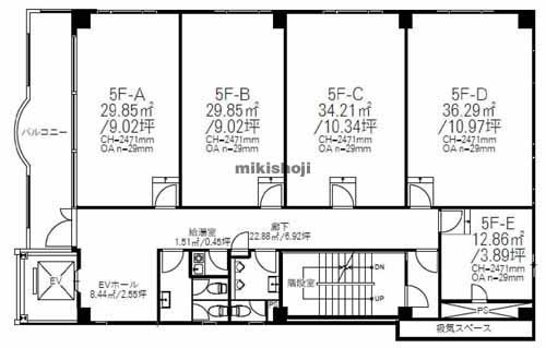 大通・菜園の開運橋スクエア 平面1