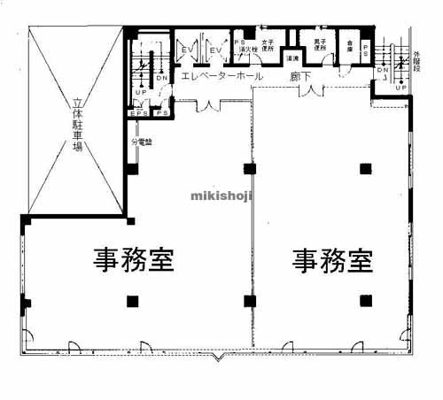 新横浜のインテリックス新横浜ビル 平面1