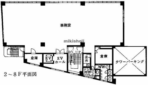 鶴屋町・台町・沢渡の第２米林ビル 平面1