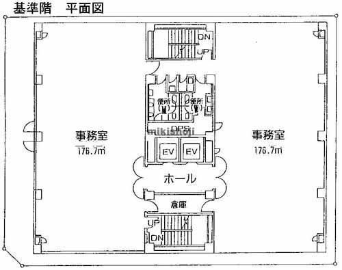 鶴屋町・台町・沢渡の鶴屋町共同ビル 平面1