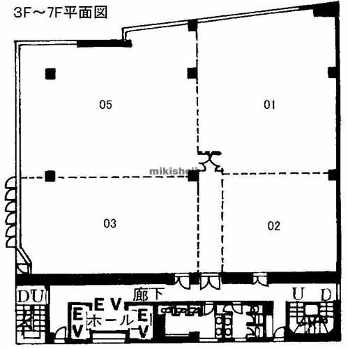 新横浜の川浅ビル 平面1