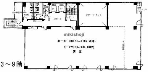新横浜の新横浜第一ビルディング 平面1