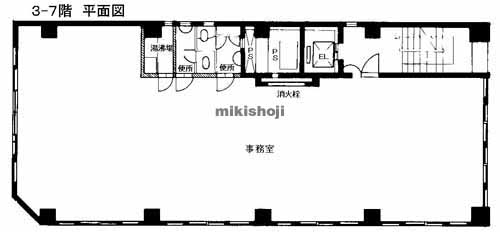 鶴屋町・台町・沢渡の犬山ビルヂング 平面1