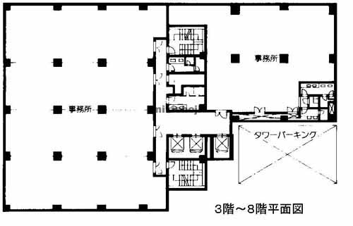 新横浜の新横浜第１竹生ビル 平面1