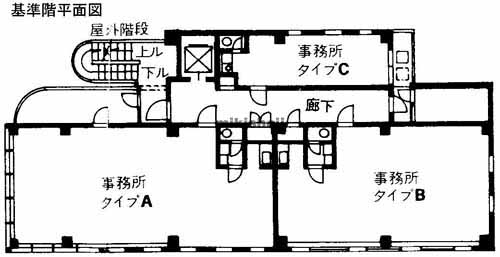 新横浜のスリーワンビル 平面1