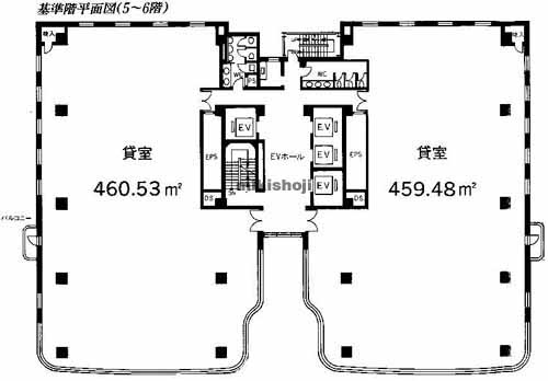 新横浜の住友不動産新横浜ビル 平面1