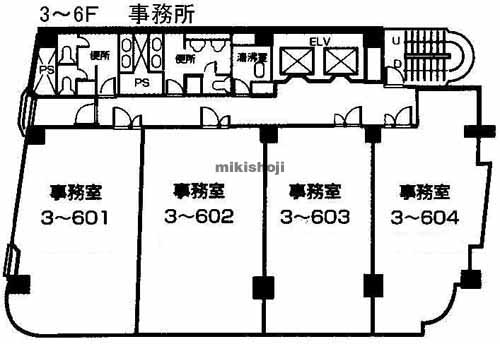 関内のＡｂｓｏｌｕｔｅ横濱馬車道ビル 平面1