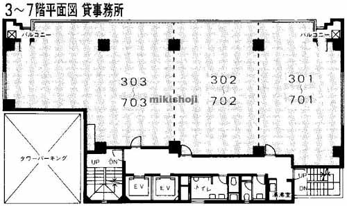 関内の川島ビル 平面1