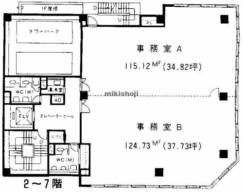 関内の横浜弁天通第一生命ビルディング 平面1