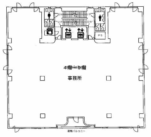 関内のヘリオス関内ビル 平面1