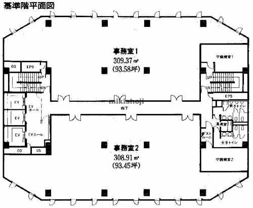 厚木市のルリエ本厚木ビル 平面1
