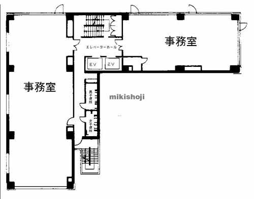 北幸・南幸の日総第８ビル 平面1
