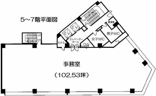 厚木市のオーイズミ本厚木ビル 平面1