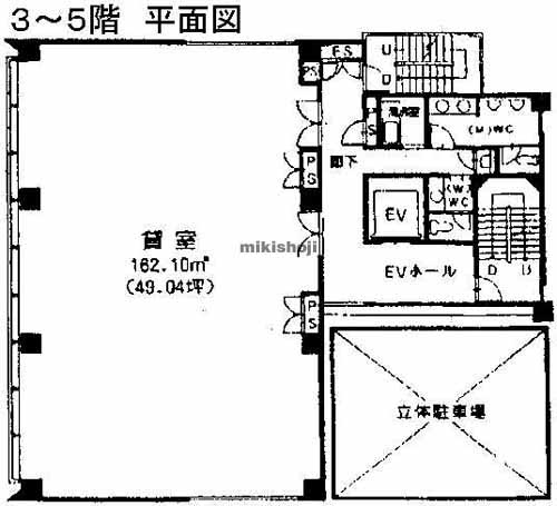 小田原市のあいおいニッセイ同和損保小田原ビル 平面1