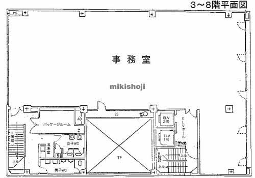 北幸・南幸の日土地横浜西口第二ビル 平面1