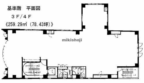 中区その他のＢＩＺｃｏｍｆｏｒｔ元町ビル 平面1