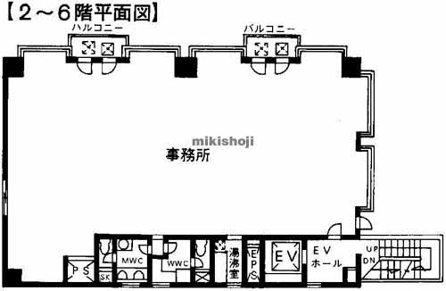 中区その他の富士見町ビル 平面1