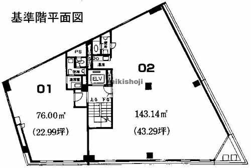 港南区全域のＭＫ第２ビル 平面1