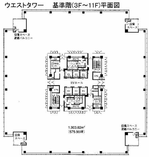 保土ヶ谷区全域の横浜ビジネスパーク（ウエスト） 平面1