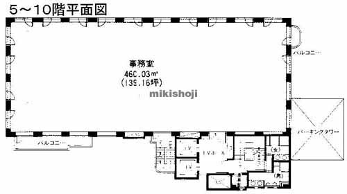 川崎区の十五番館ビル 平面1