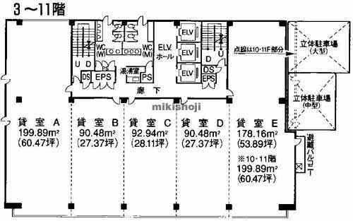川崎区の川崎砂子ビルディング 平面1