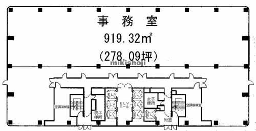 川崎区のパレール三井ビルディング 平面1