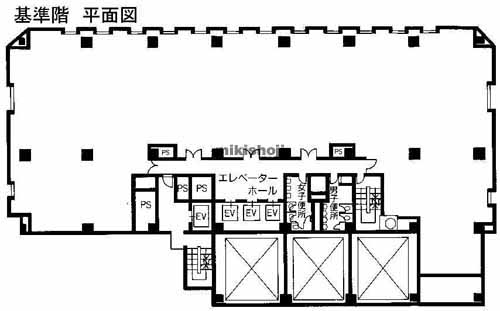 川崎区の日本生命川崎ビル 平面1
