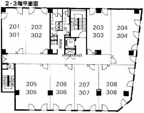 川崎区の林ビル川崎 平面1