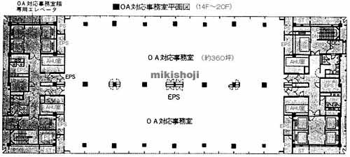 幸区の川崎テックセンタ－ 平面1