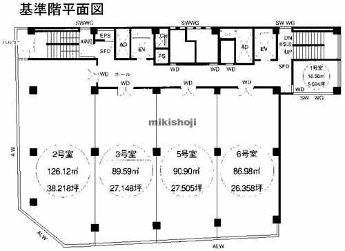 藤沢市のＦ・Ｉ・Ｃ富士ビル本館 平面1