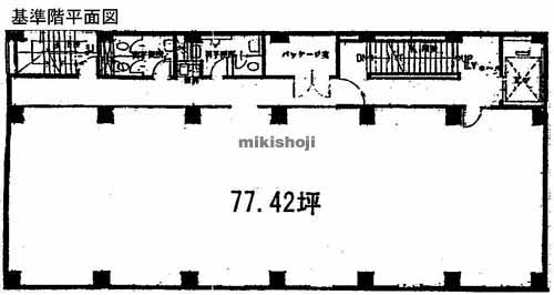 厚木市の本厚木駅前ビル 平面1
