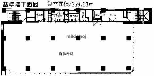 厚木市のソーケン本厚木ビル 平面1