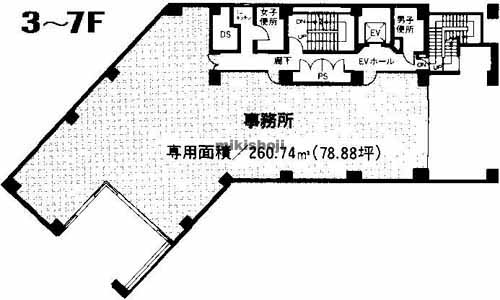 雅光園ビル 平面1