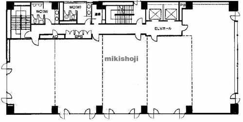 厚木市の本厚木トーセイビル 平面1