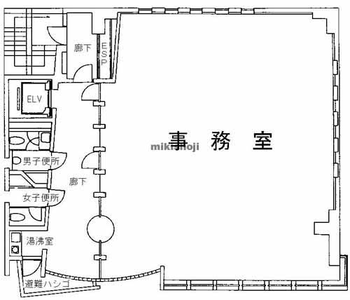 新横浜の新横浜ツルガビル 平面1