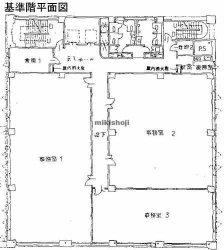 厚木市のプロミティあつぎビル 平面1